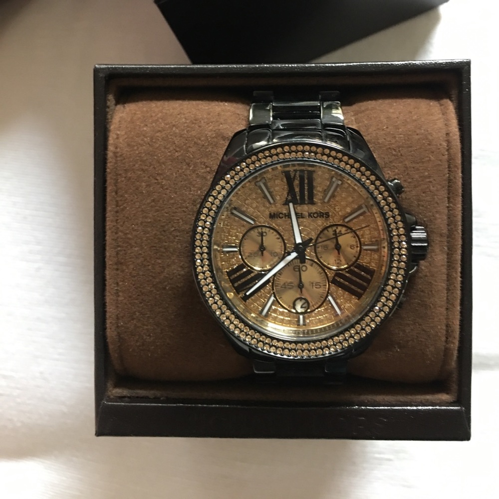 Michael Kors Black/Gold Watch